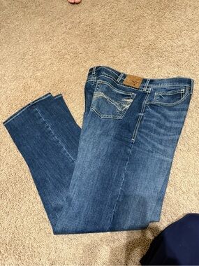Wrangler 20x Blue Denim Jeans with Contrast Stitching